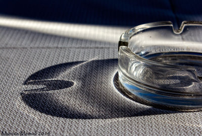 Light through an ashtray