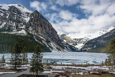 View of Lake Louise in late May