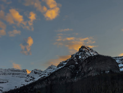 Sunset over Lake Louise