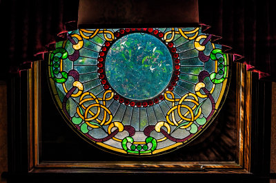 Stained Glass Window in Hillcrest Museum
