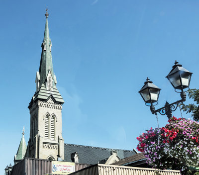 Steeple and Lamps