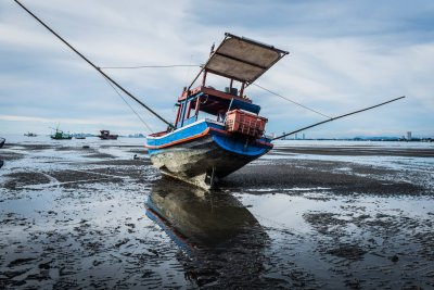 Bang Saray Beach and Fishing Boats