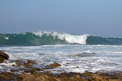 Waves were high