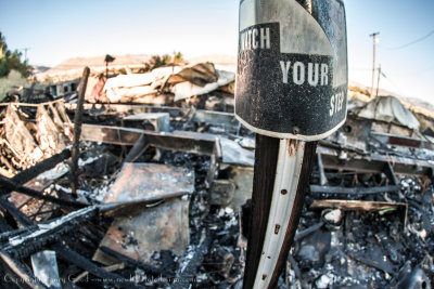 Shoshone, California Fire (10/12/2014) documenting aftermath