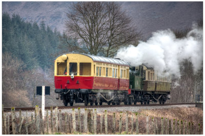 Auto train at the Llangollen Steam Steel and Stars 4.