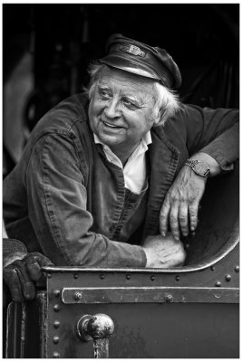 Driver on the Llangollen Railway.