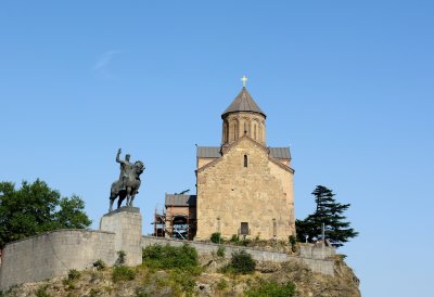 Metekhi Church and King Vakhtang Gorgasal