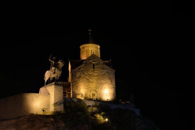 Metekhi Church and King Vakhtang Gorgasal