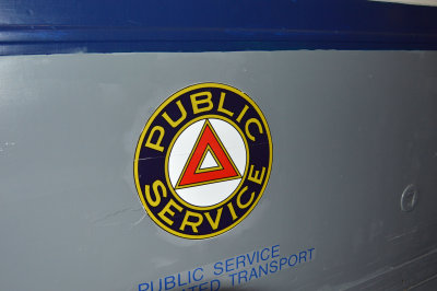 The logo on the side of the Newark car