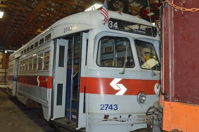 The entry side of the Philadelphia PCC car