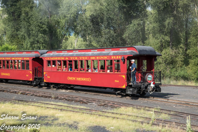 Parlor car New Mexico carries the markers on the Sunset train