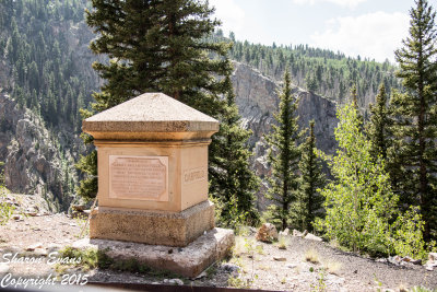 The Garfield Monument on the west side of the Gorge