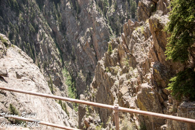 Looking down into Toltec Gorge