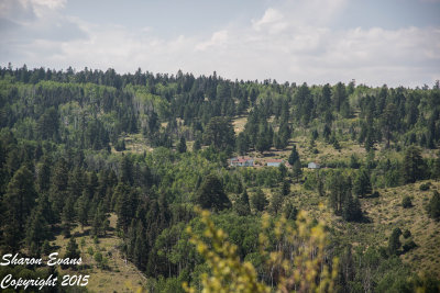 Looking back at the section camp of Sublette