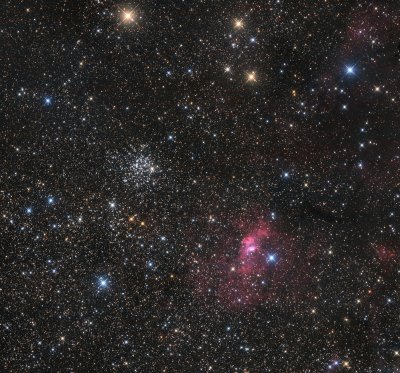 M52 NGC7635 Wide field