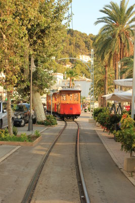 The tram to Sóller in Port de Sóller