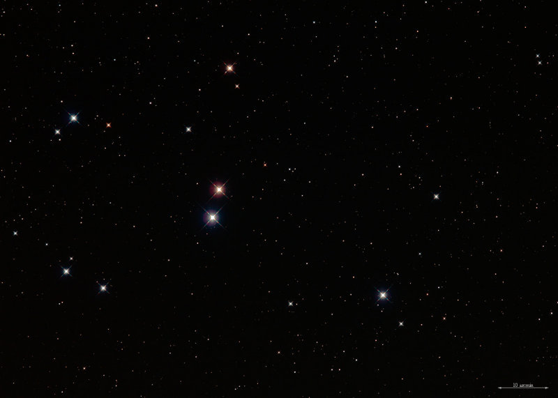 Hyades open star cluster