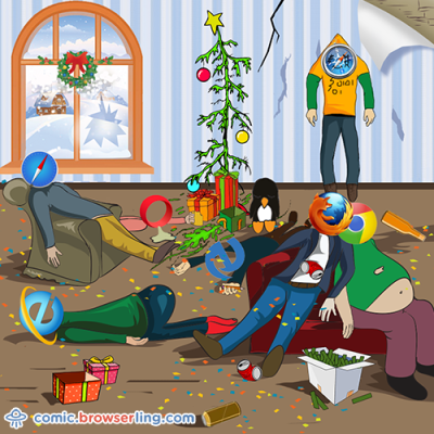 After New Year's Party - Jokes about programmers, web development, and web browsers