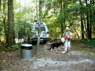 Nancy, Wolf & our Roadtrek.jpg
