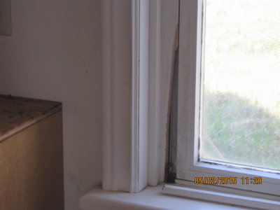 Damaged Window Frame