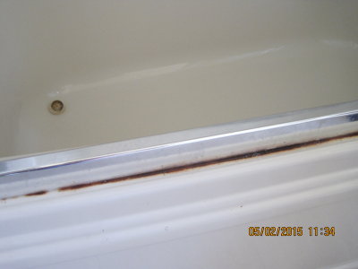 Rust on Tub in Master Bathroom