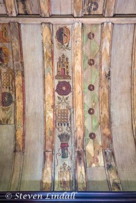 Tudor Ceiling Painting in the New Chapel