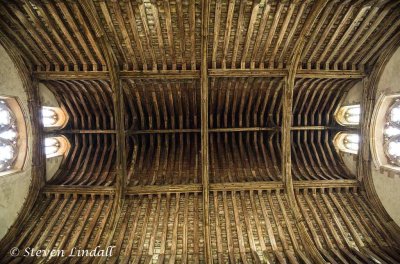 The 700 year old roof to the Baron's Hall