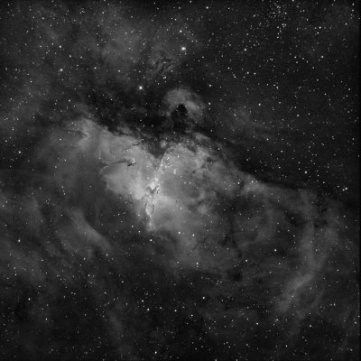 Eagle Nebula M17 in H-alpha Light