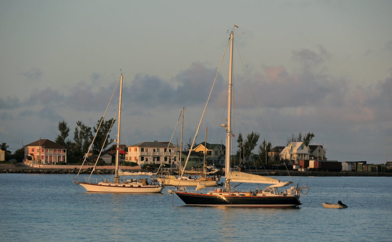 sunsetting over Governors Harbor