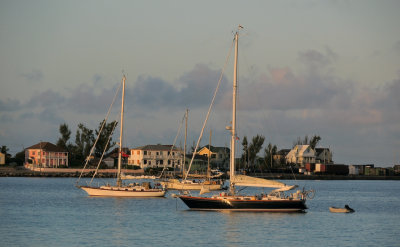 sunsetting over Governor's Harbor