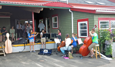 local school band working their way to Vienna