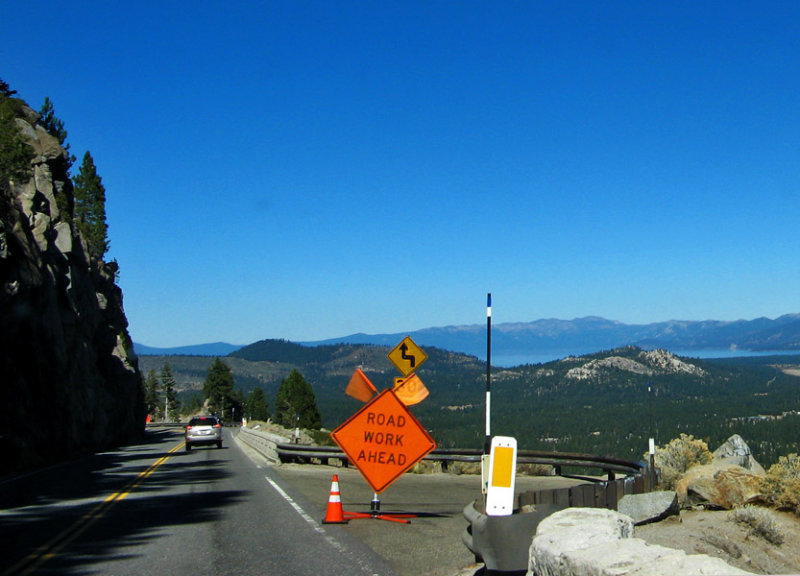 Road Work Above Lake Tahoe6054