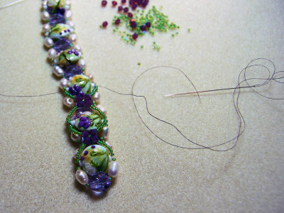 Weaving a Bracelet7169