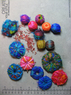 Silk Beads and Pins6160