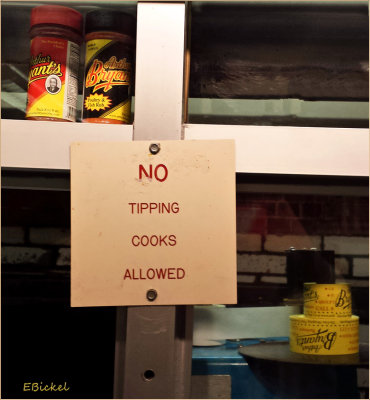 No Tipping Cook