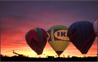 Balloons at Sunset