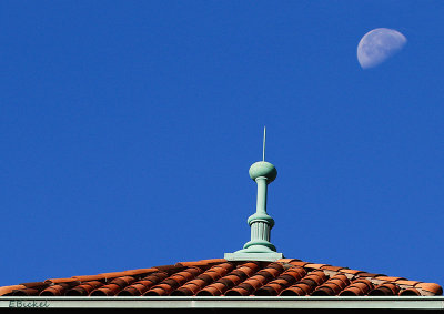 Moon over the Roof Top