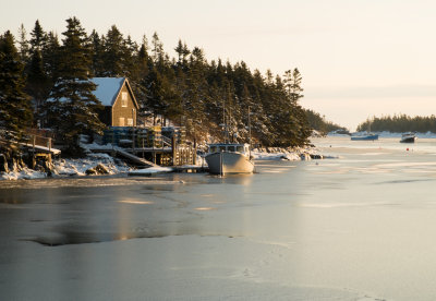 Winter harbour - morning light