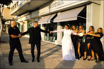 the Israeli Wedding Party in Tel Aviv