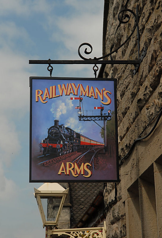 Sign of the public house on Bridgnorth Station.