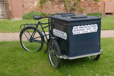 Ice cream bicycle.