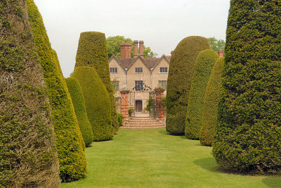 A view of the house, from the Yew tree lawn.