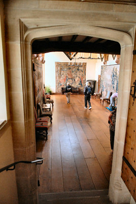 The entrance to the Grand Hall, a converted barn,rebuilt in the 1930's