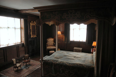 Another bedroom, note the very small chairs and table, may be for small children.