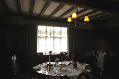 The Dining Room.with low lighting.