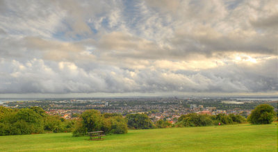 Portsmouth from Portsdown hill.