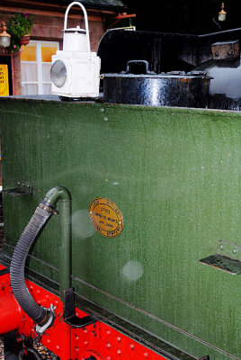 Rear of the tender of 3580 at Crowcombe Heathfield.