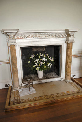 CC029.One of the restored fireplaces, until the advent of central the only way to heat the house.