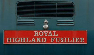 A Class 55 diesel nameplate.