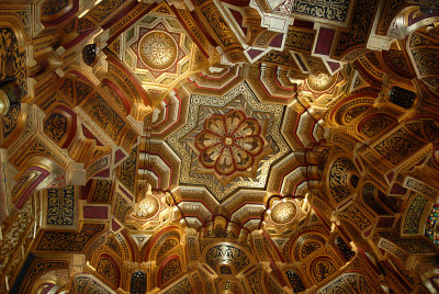 Ornate ceiling.